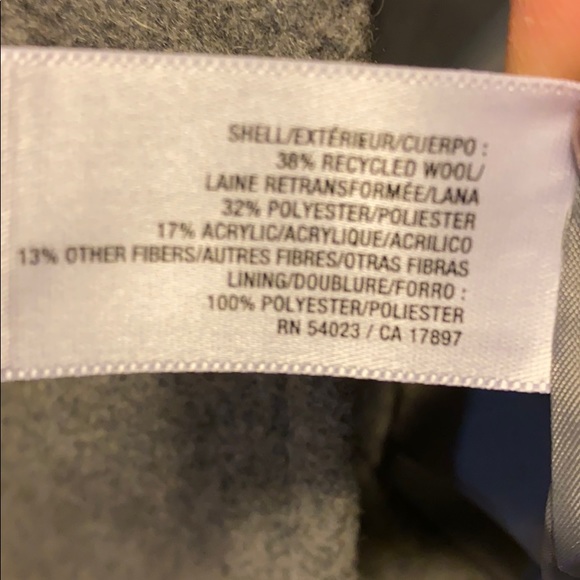 Old Navy Women’s Gray Pea Coat - Picture 5 of 5